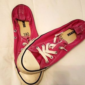 Pink shoreline converse